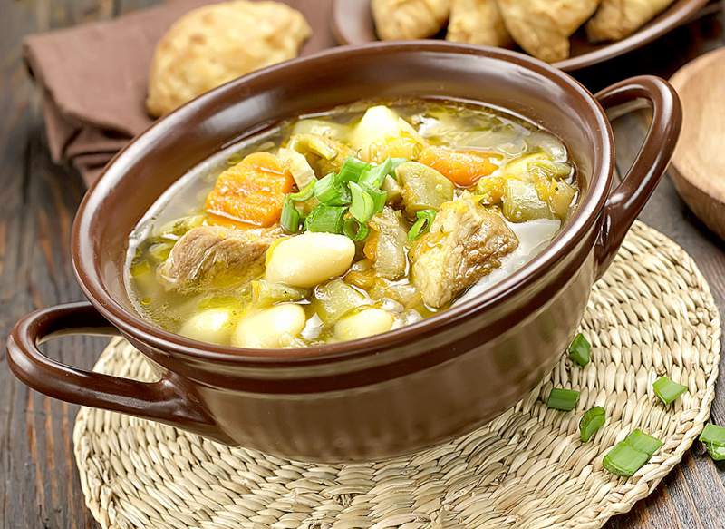 Receta de Sopa de res con verduras, un platillo Hondureño