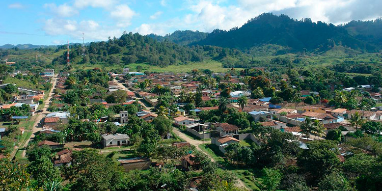 El municipio de Güinope,  Honduras