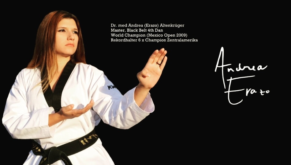 Andrea Erazo, campeona de Taekwondo abrió su propio club en Alemania