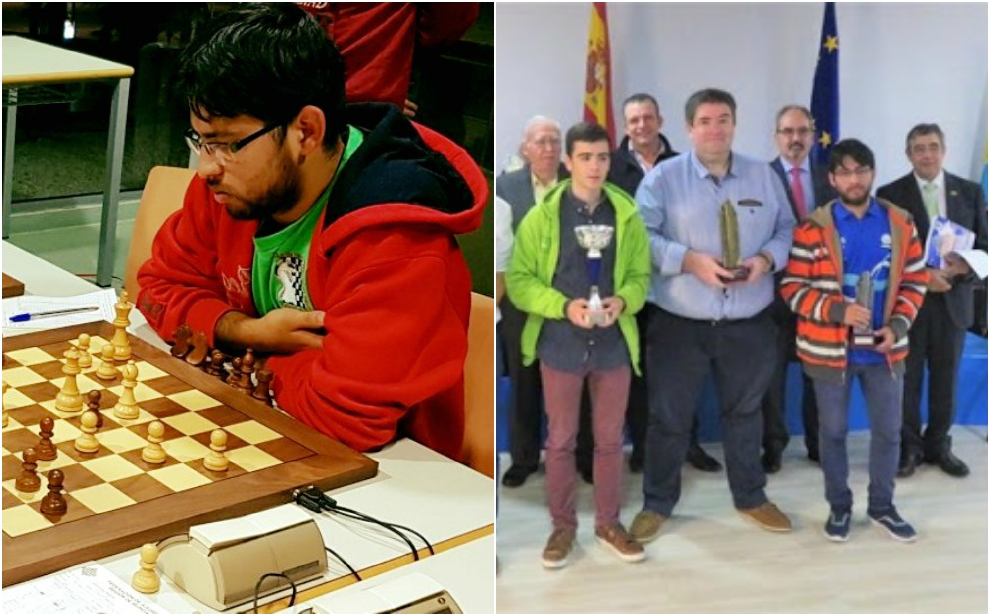 Hondureño Nahún Gavarrete ganó un torneo de ajedrez en España