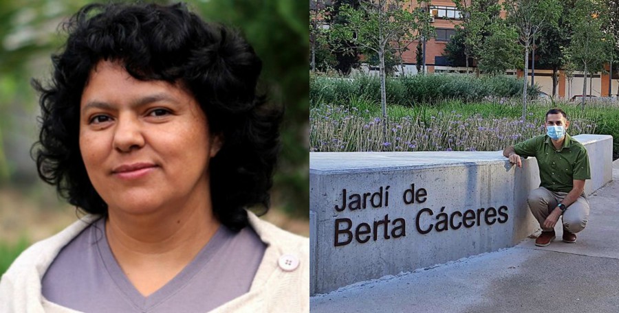 Inaguraron nuevo Jardín Berta Cáceres, en España