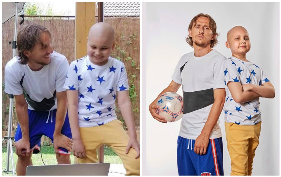 Jorge Carranza compartió con Modric en campaña de niños con cáncer