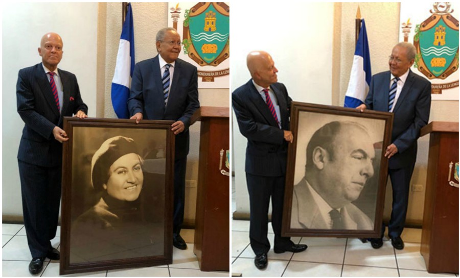 Embajador chileno entregó fotografías a academia hondureña