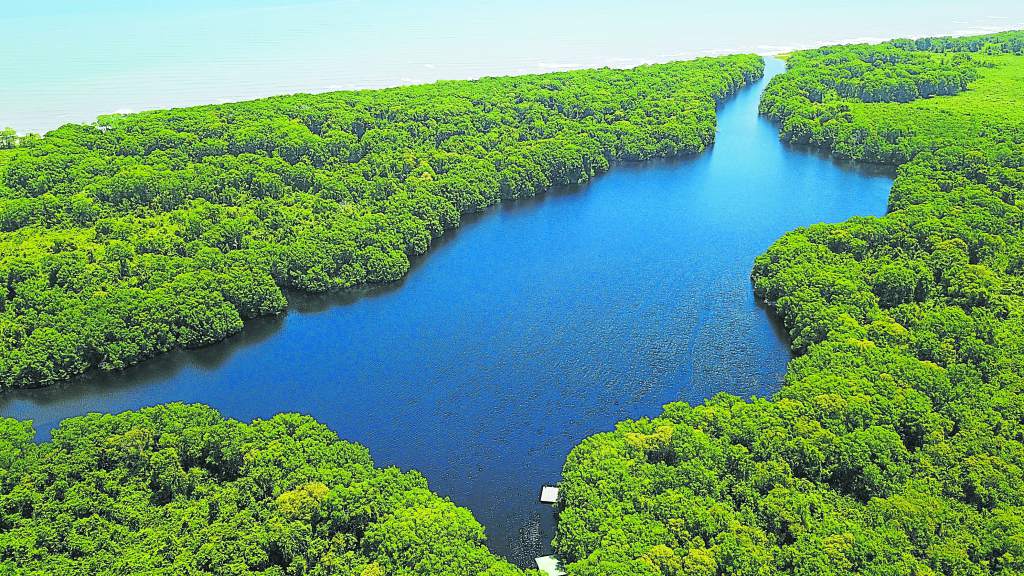 La laguna de Cacao, Honduras