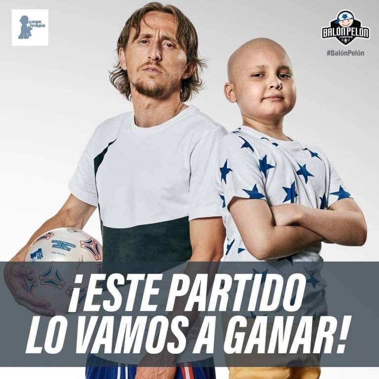 Jorge Carranza participó en campaña de niños con cáncer junto a Modric