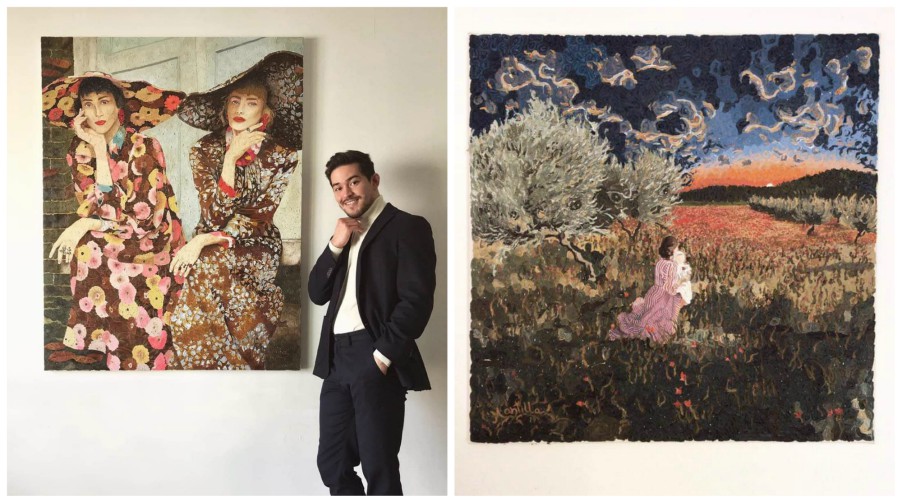 José Alberto Mantilla destaca en Francia con sus pinturas