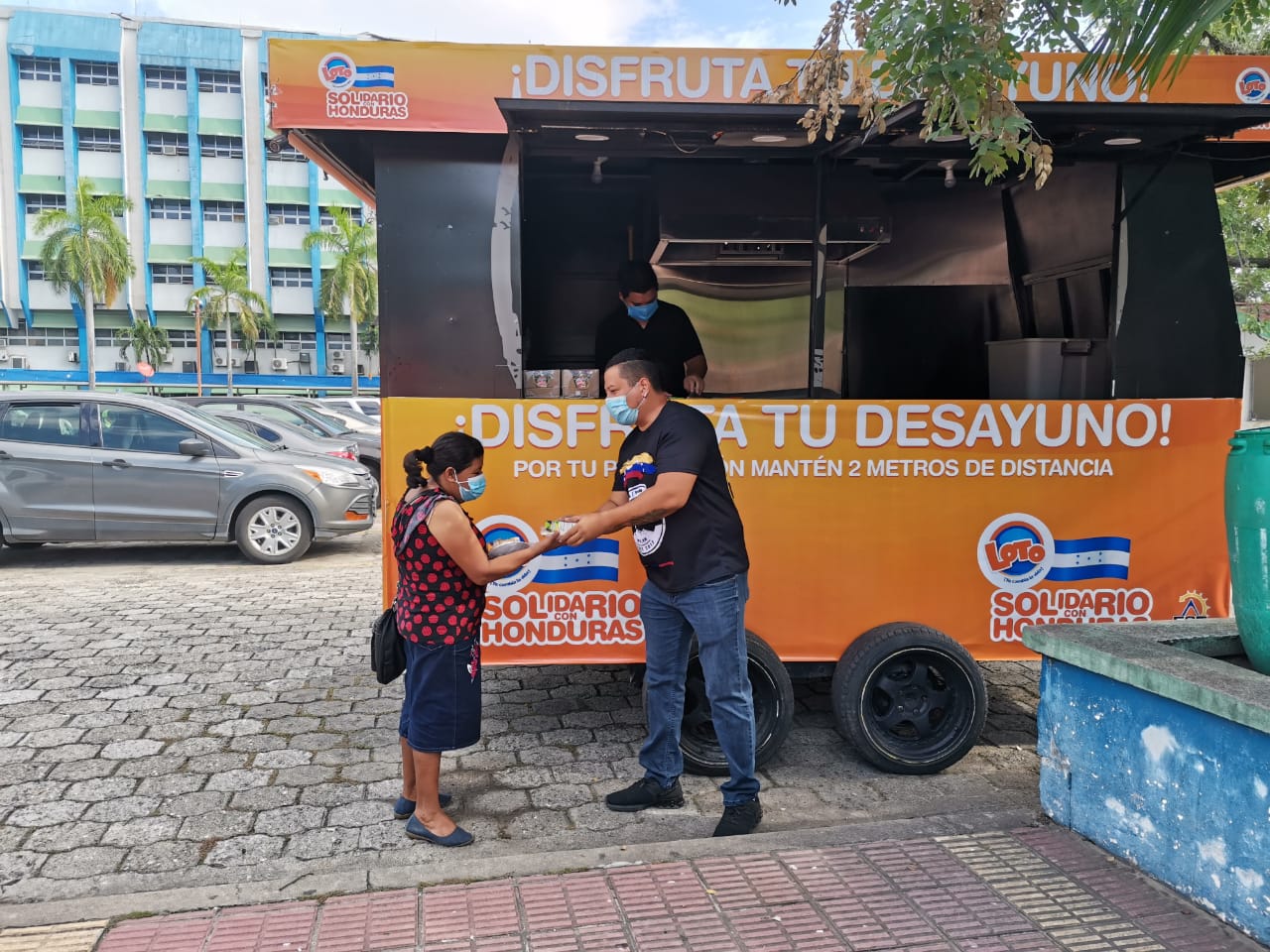 Food Truck de LOTO llevó alimentos a un hospital de Honduras