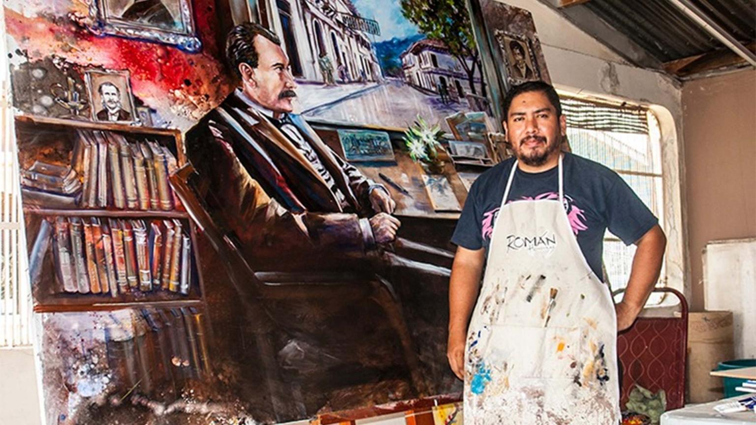 Pintor César Román, realizará una exposición en el Fuerte San Cristóbal