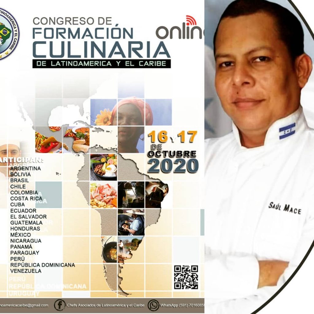 Saúl Macedo participará en el Congreso de Formación Culinaria en Bolivia 