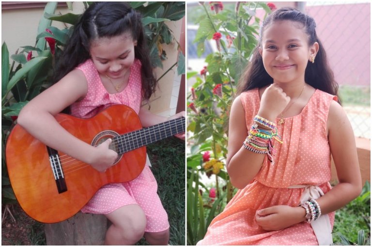 Zoe Ayala, niña hondureña lanza su propio emprendimiento de pulseras