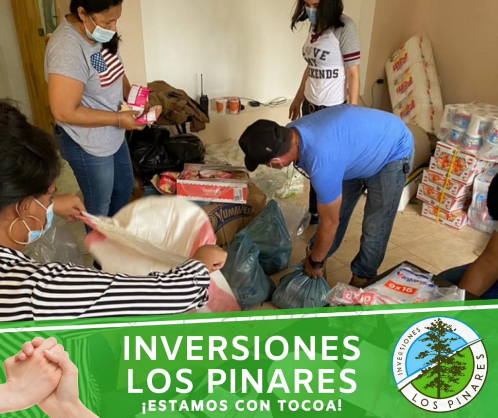 Minera Los Pinares donó alimentos a damnificados en Honduras 