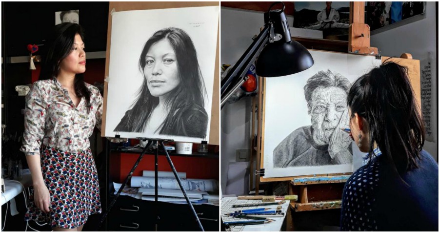 Patricia Nieto, artista hondureña brilla en España con sus pinturas