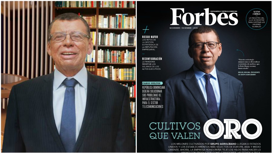 Forbes destaca al hondureño Miguel Molina Pineda por su trayectoria