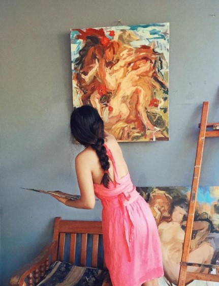 Mary Morales, hondureña que destaca por sus impresionantes pinturas