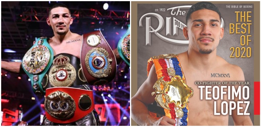 The Ring Magazine eligió a Teófimo López como boxeador del año