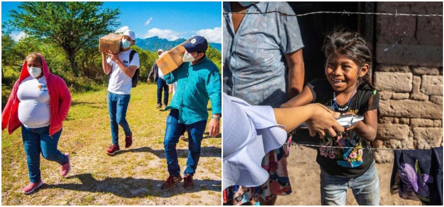 Marca Honduras y Fincas del Carmen llevan tamales a familias