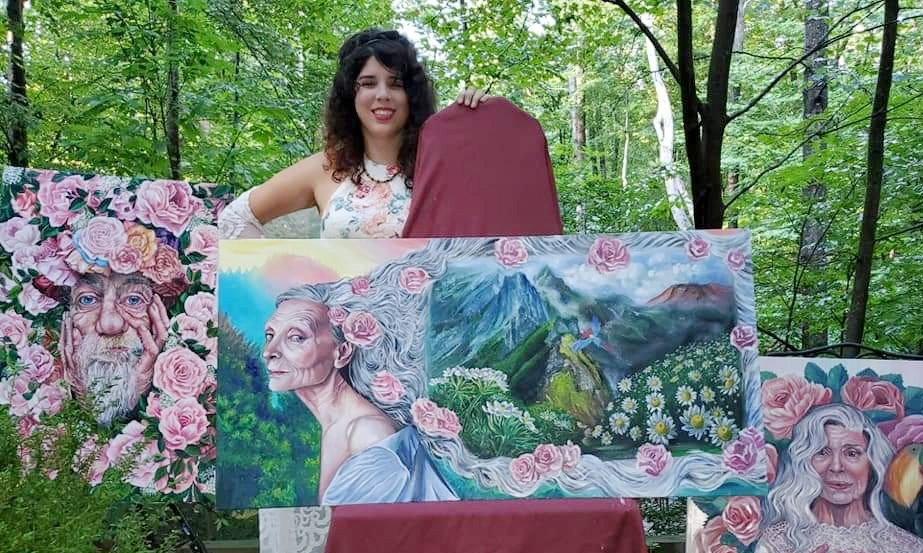 Andrea Castañeda, artista hondureña triunfa en México con sus pinturas