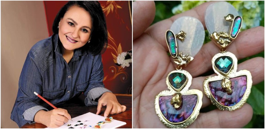 Hondureña Celina Brizuela, destaca con emprendimiento Ecojoyería