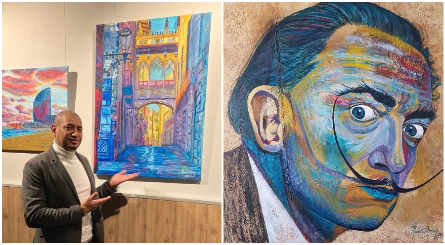 Mario Gutiérrez, pintor hondureño triunfa en galerías de Europa