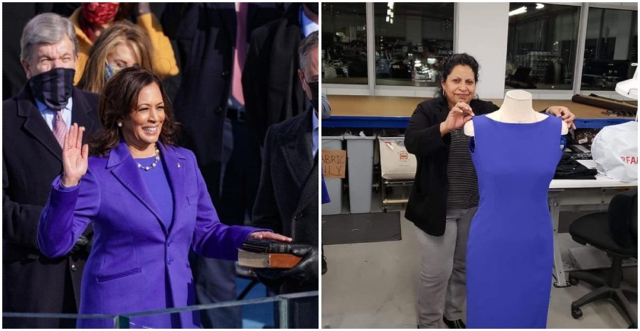 Hondureña confeccionó el vestido la vicepresidenta Kamala Harris en USA