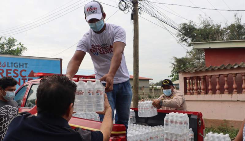 Coors Light apoya  damnificados en Honduras