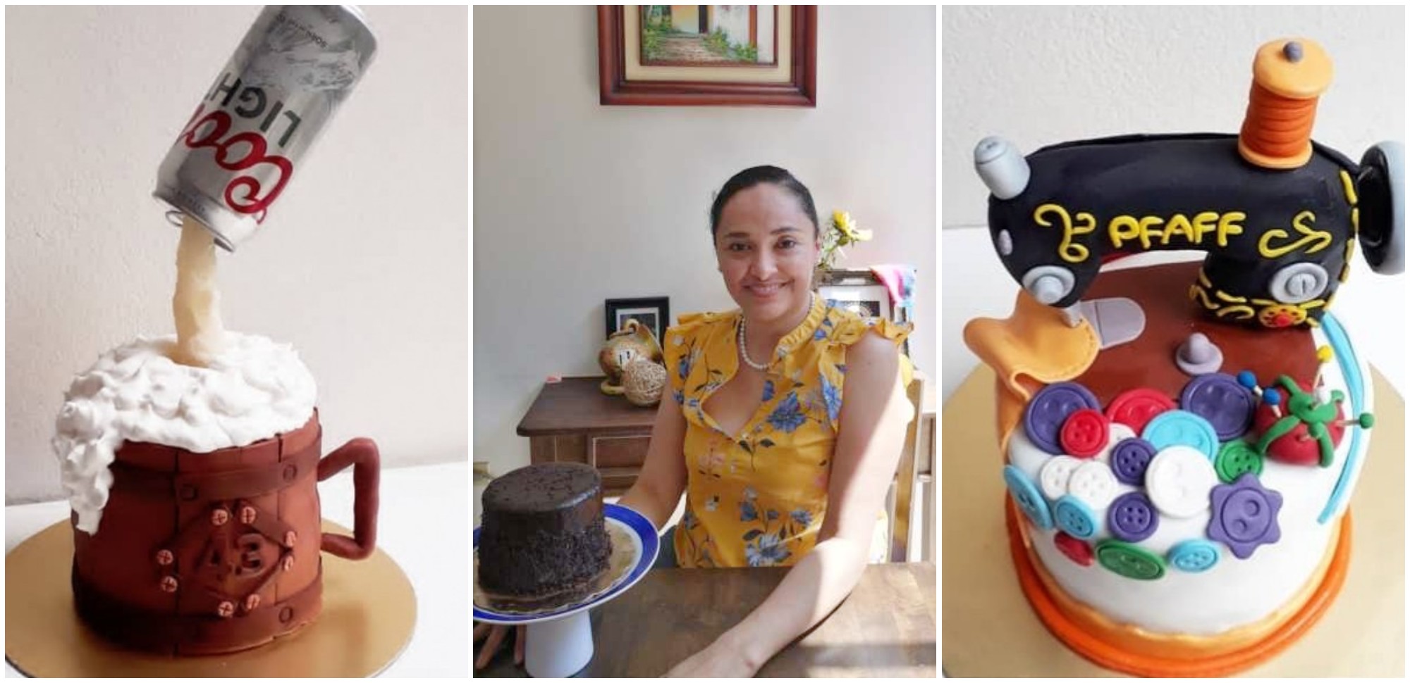 Hondureña destaca por sus pasteles de diseños únicos