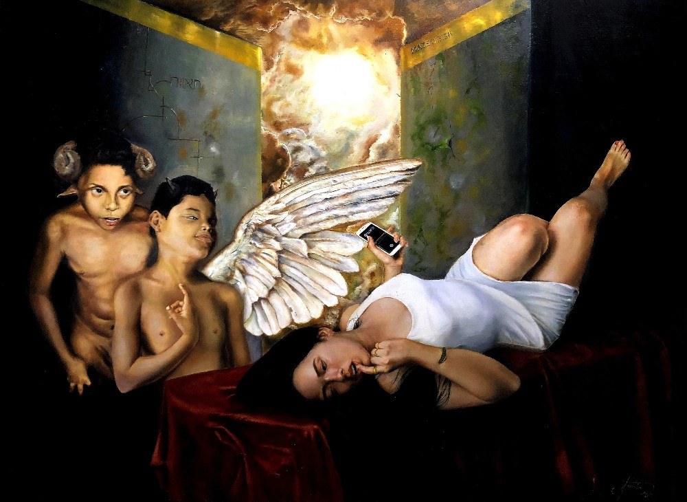 Hondureño crea impresionantes obras realistas basadas en pecados
