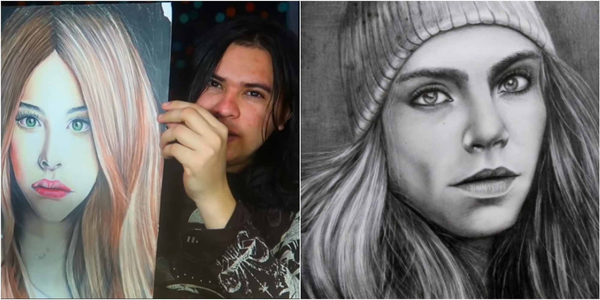 Hondureño destaca en TikTok con sus dibujos realistas