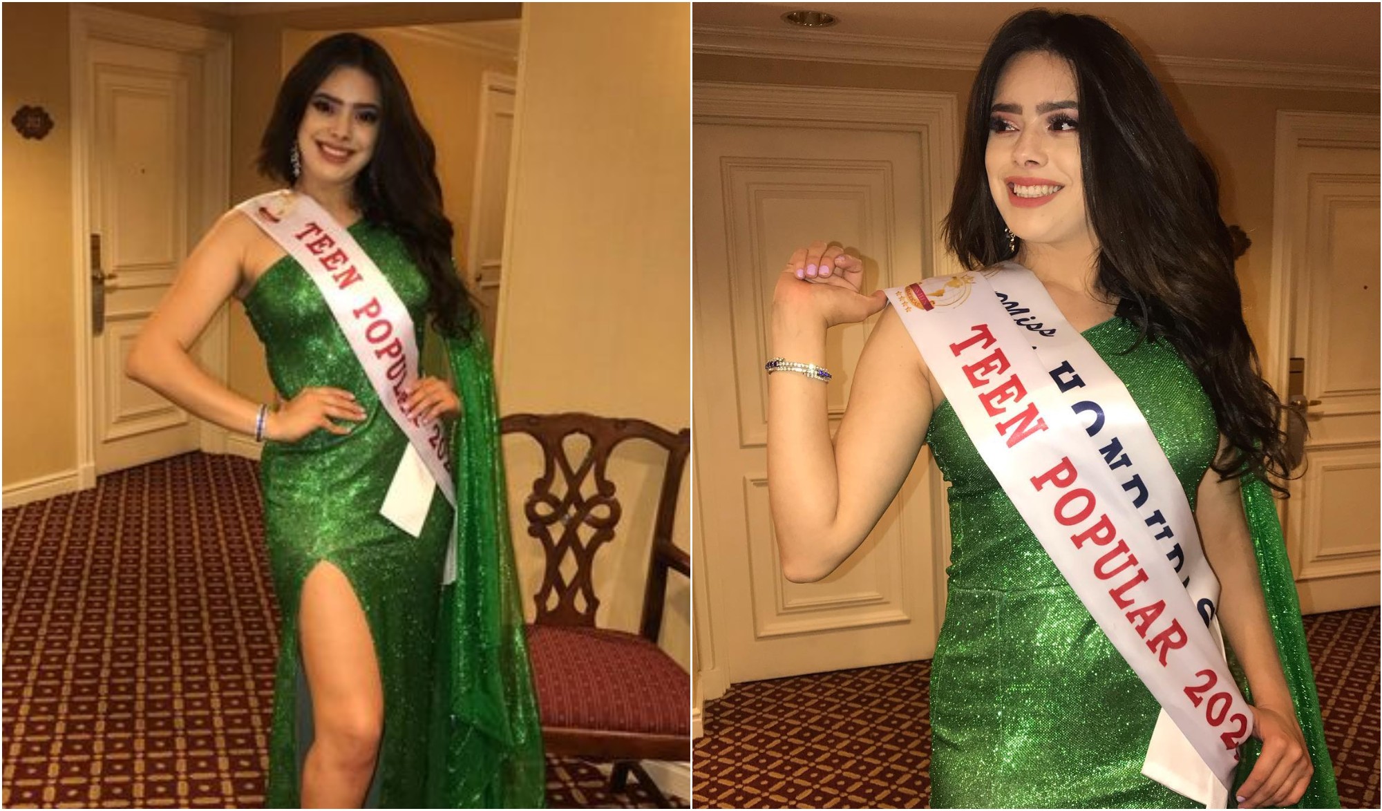 Hondureña Suany Izaguirre gana Miss Teen Popular