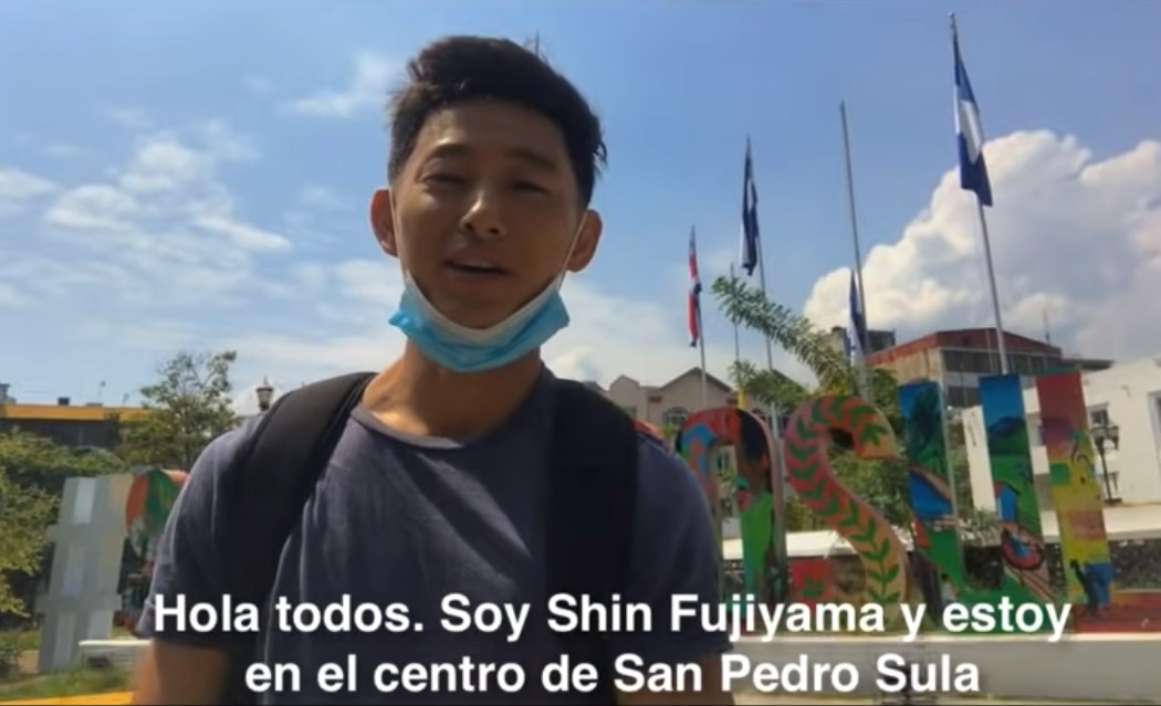 Japonés destaca lo mejor de San Pedro Sula en su canal de Youtube