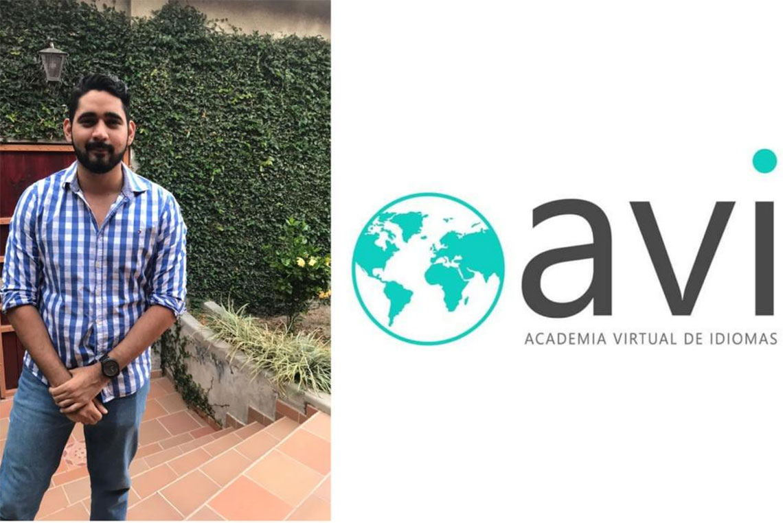 Hondureño Álvaro Zelaya crea academia virtual de idiomas en Honduras