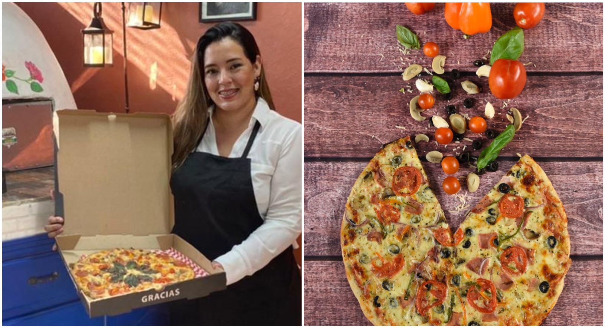 Psicóloga sampedrana emprende con pizzas al horno de barro