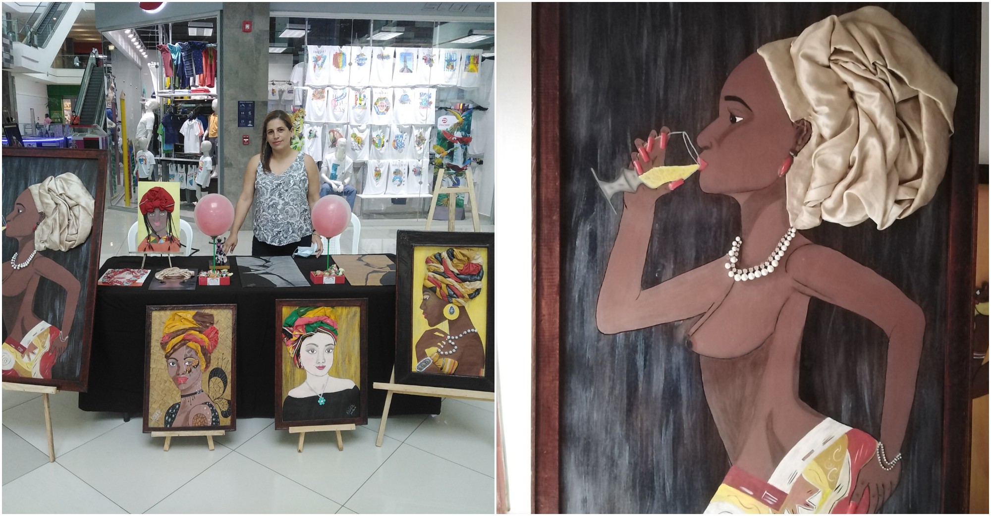 Hondureña Yaritza Rodríguez, crea hermosas pinturas en 3D