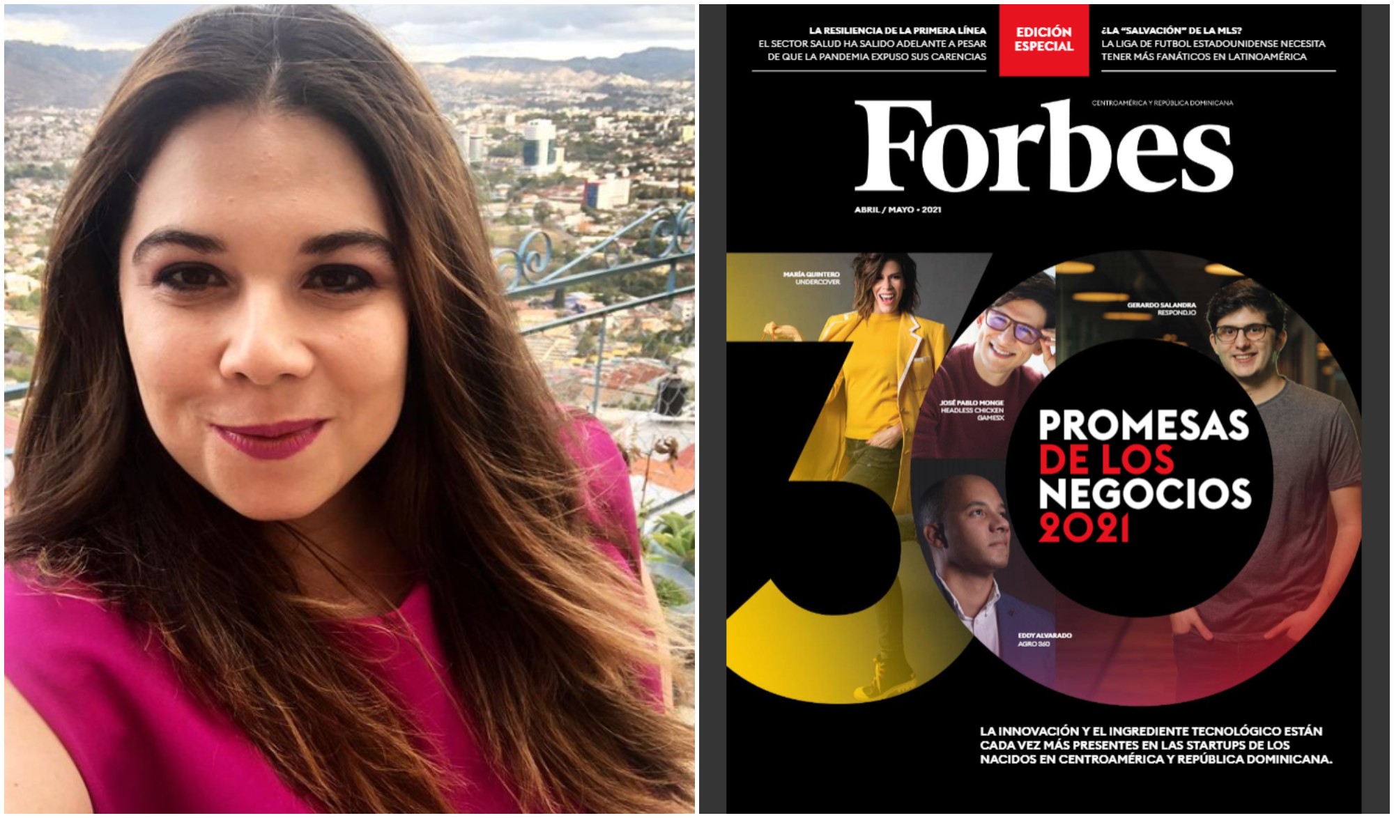 Forbes destaca a hondureña como «promesa de negocios 2021»