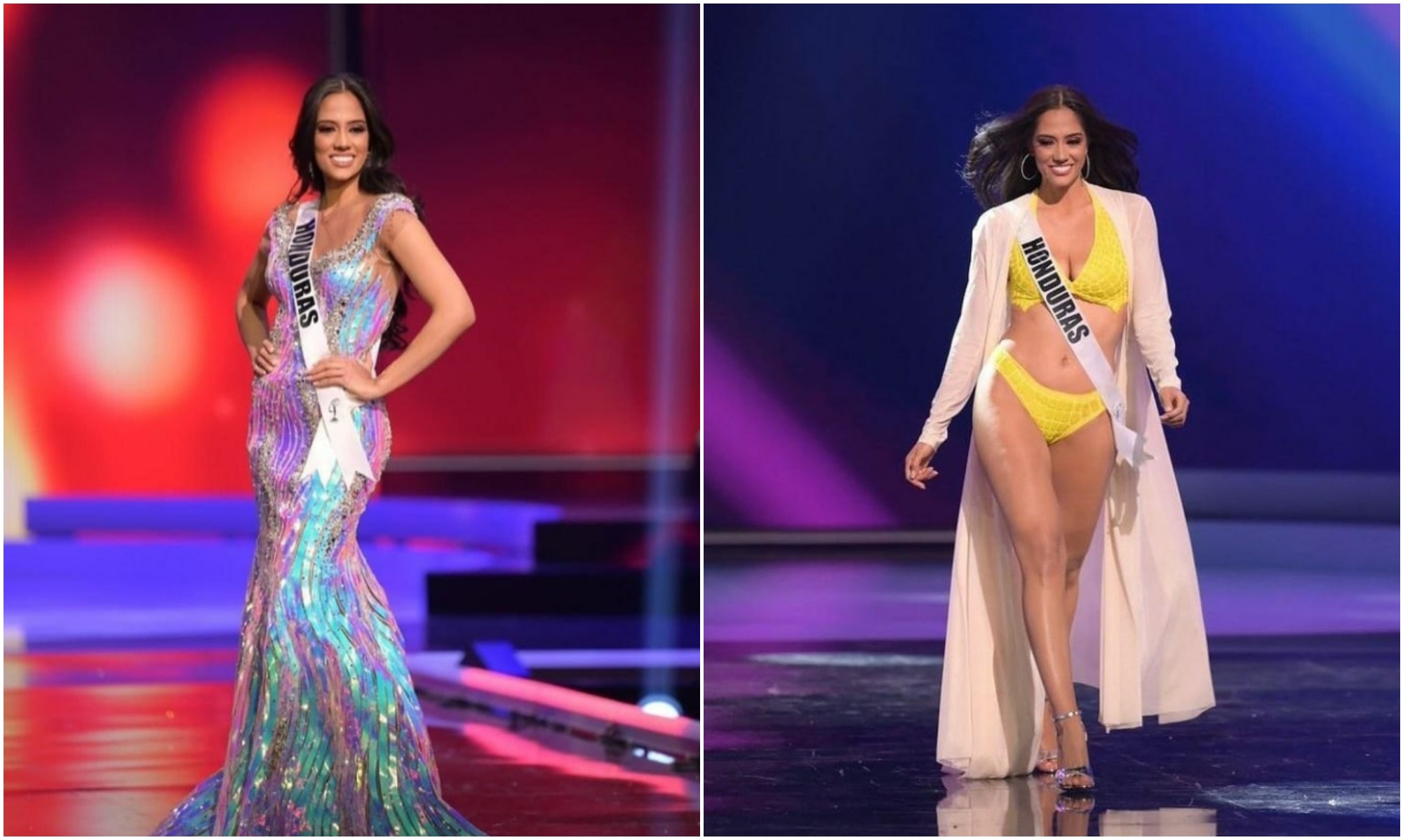 Cecilia Rossell cautiva en la preliminar de Miss Universo con traje de gala