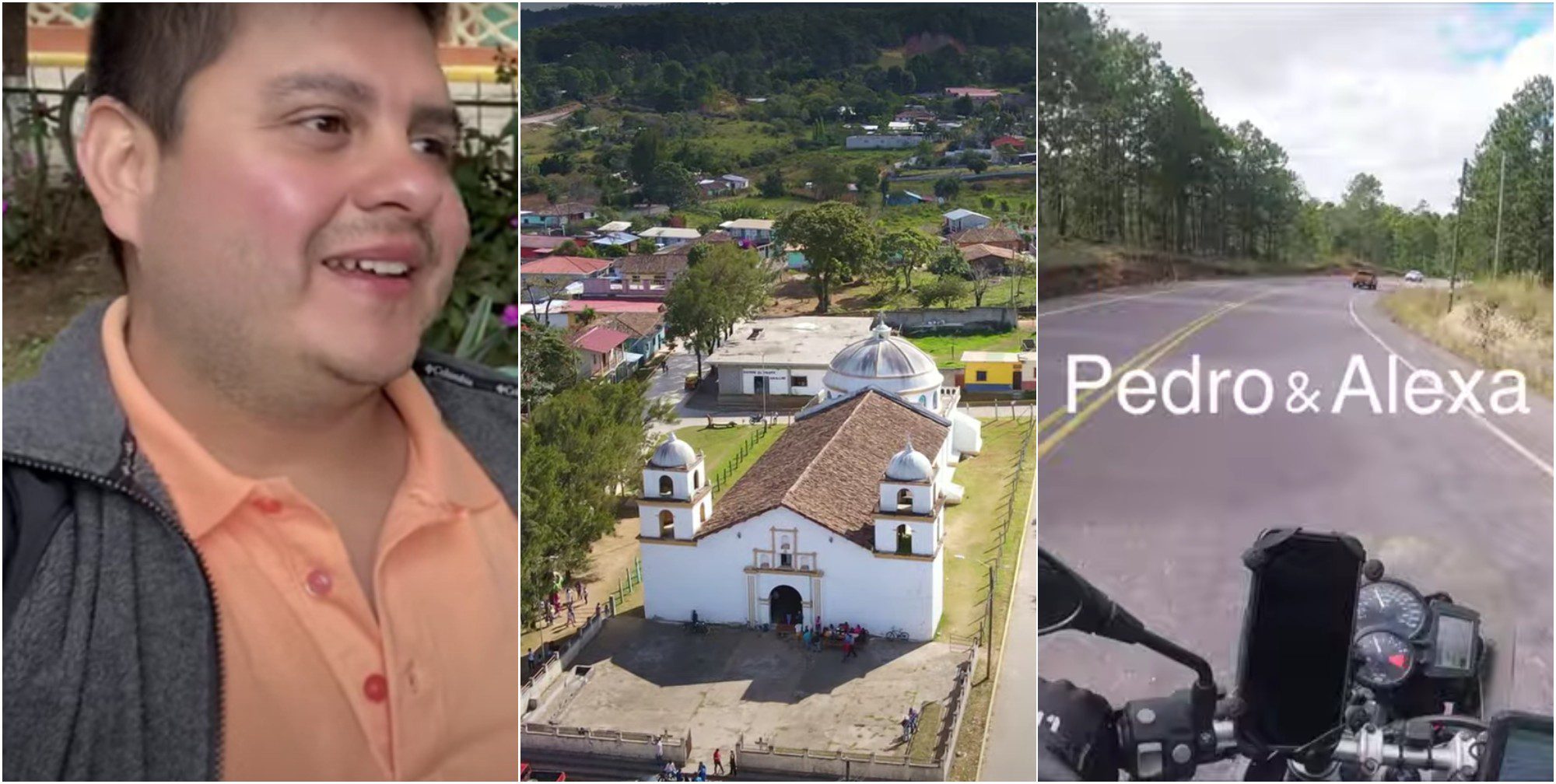 Hondureño viaja en moto por Honduras y lo muestra en canal de YouTube