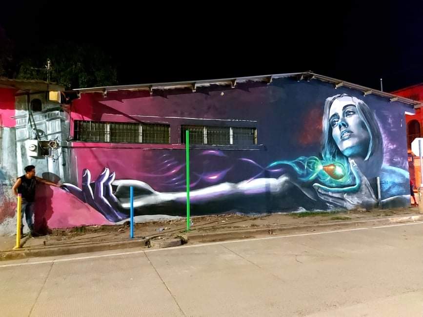 Hondureños crean un mural en Juticalpa en homenaje a líderes religiosos