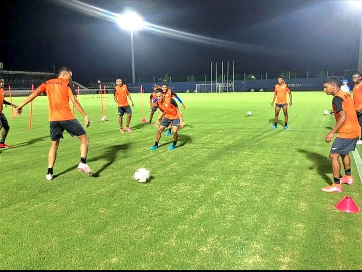 Entrenamiento de la Sub-23 de Honduras en Yokohama para el partido contra Corea del Sur