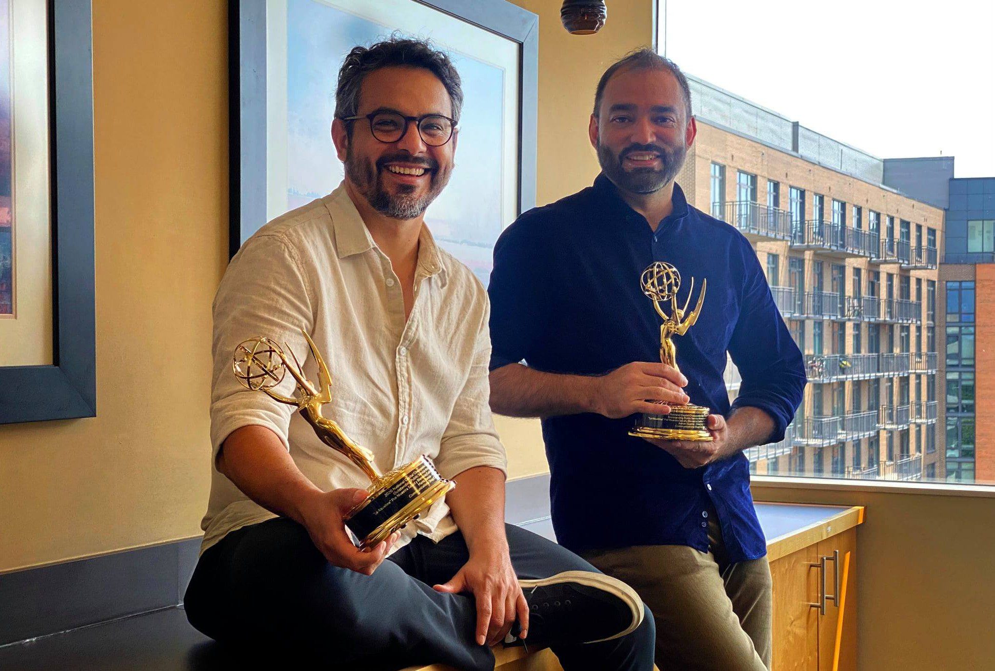 Cineastas hondureños Mario Ramos y Adrián Guerra recibieron su Emmy