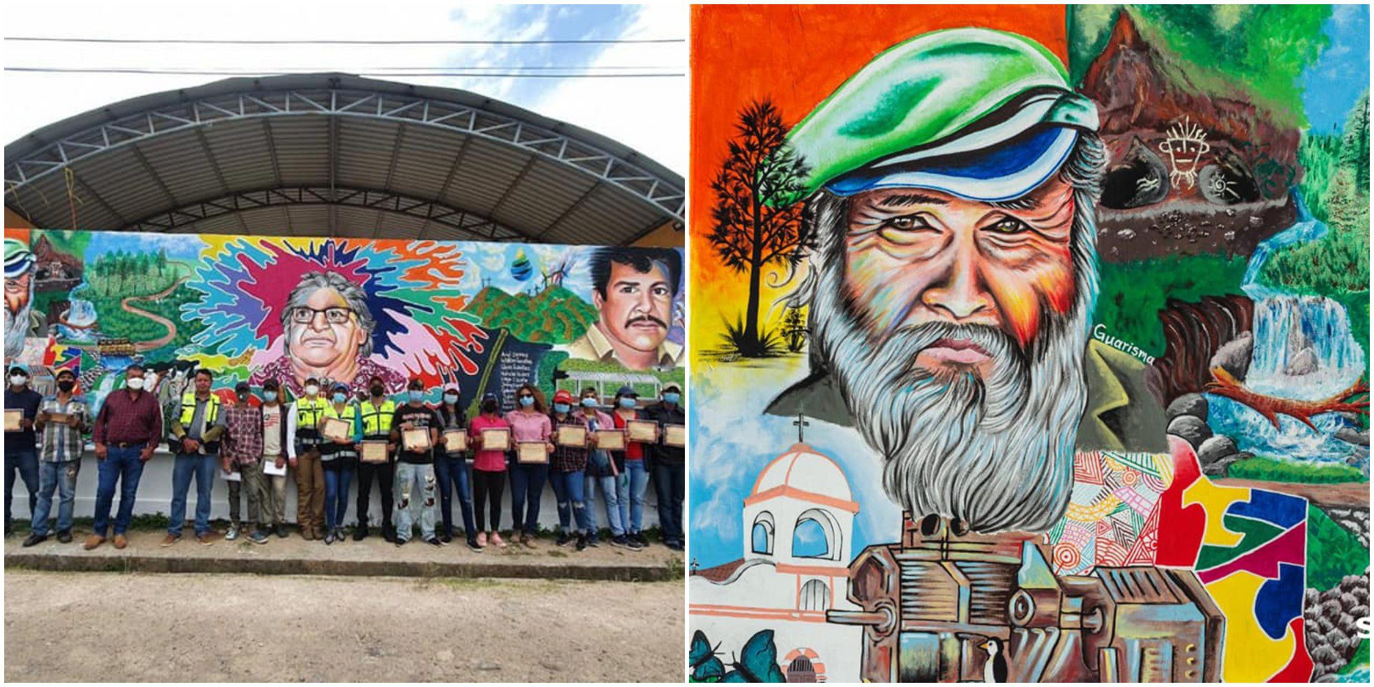 Crean taller de muralismo en San Lucas, Honduras