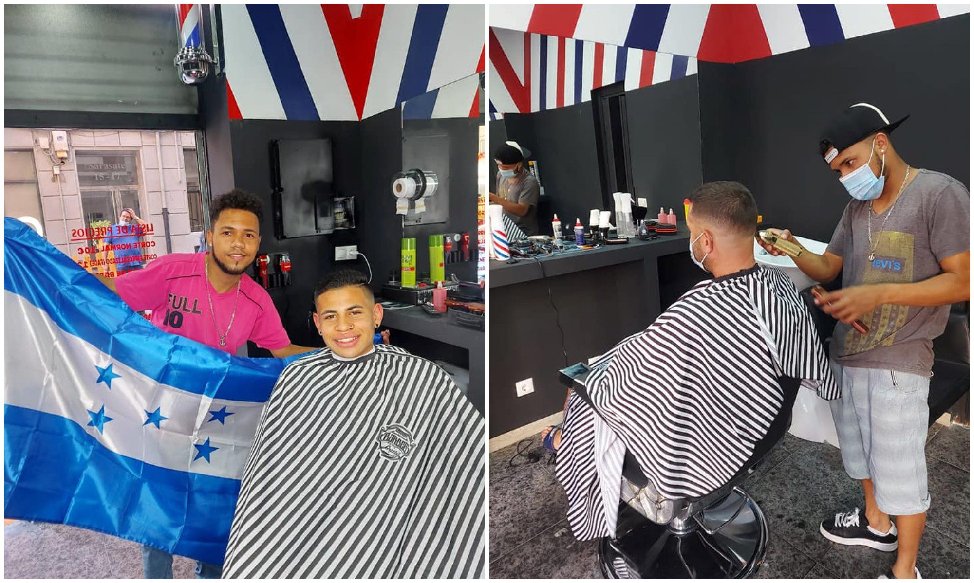 Hondureño triunfa con su barbería en Salamanca, España