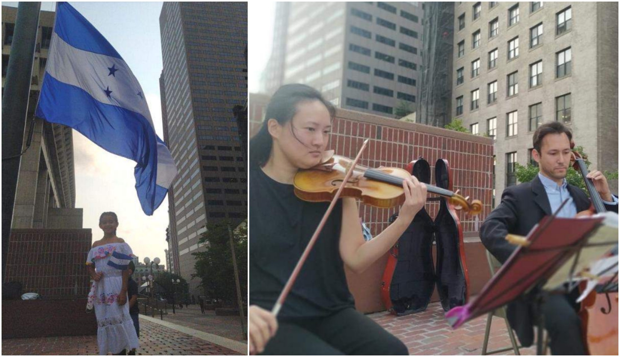 Bandera de Honduras flamea en Boston por el Bicentenario