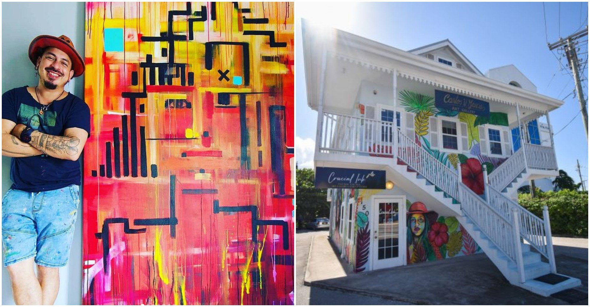 Artista Hondureño abre una galería de arte en Islas Caimán