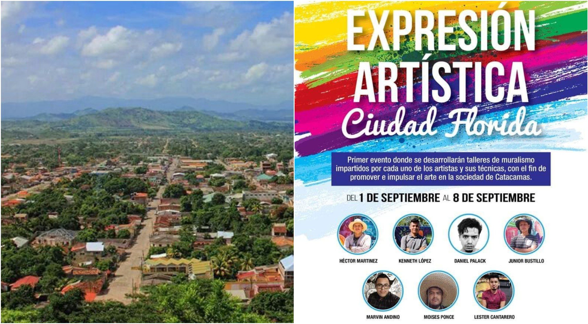 “Expresión Artística Ciudad Florida”,  encuentro muralista en Honduras