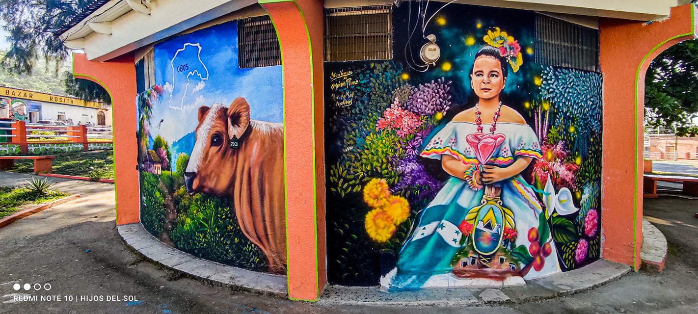 Colectivo Arte504 homenajea a una niña de El Porvenir, Honduras