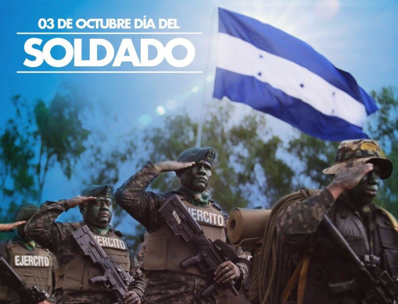 03 de octubre Día del Soldado hondureño