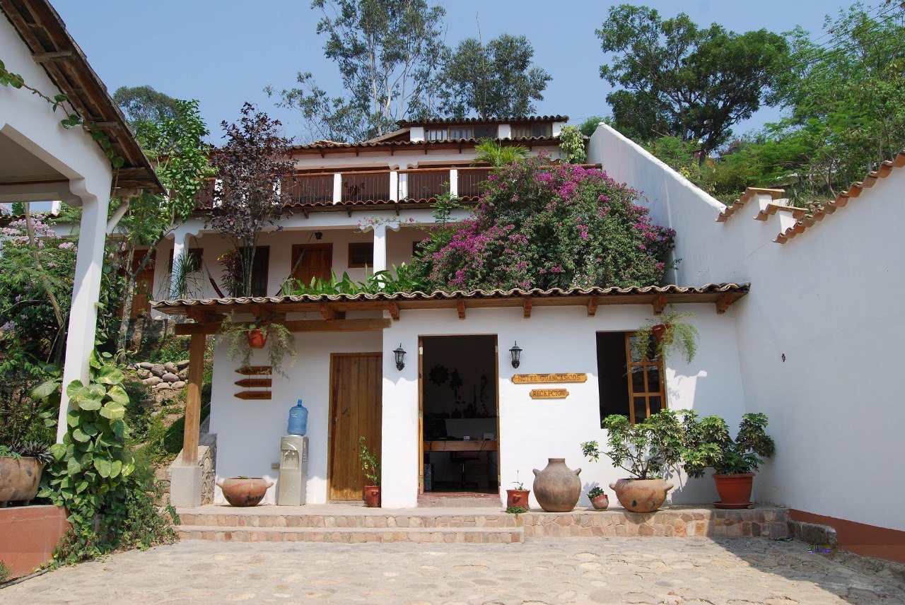 Hotel y Restaurante Guancascos en la ciudad colonial de Gracias