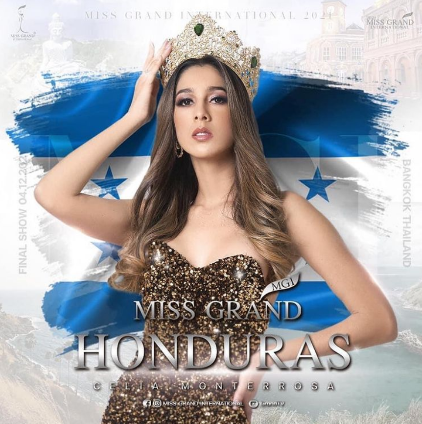 Apoya a Celia Monterrosa en Miss Grand International 2021 Honduras Today