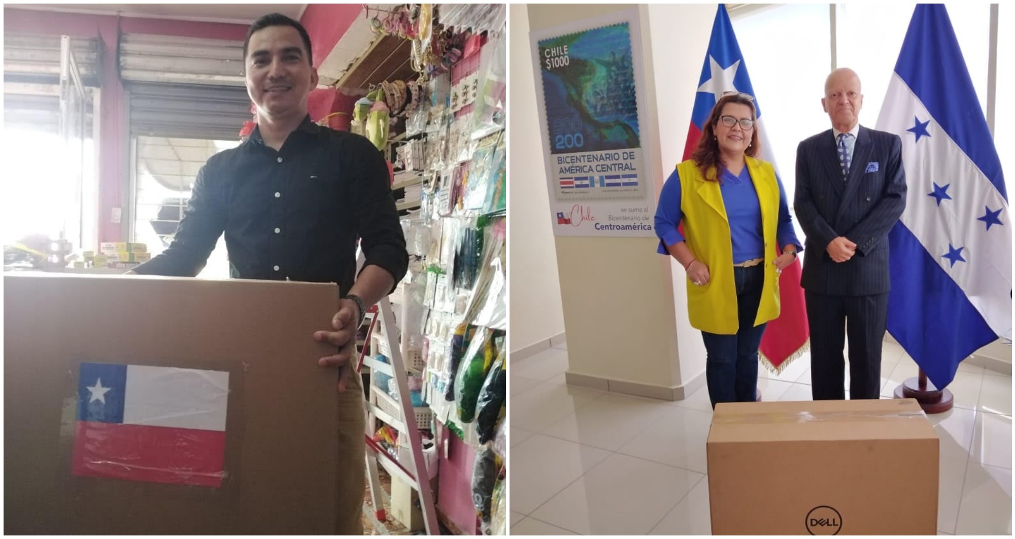 Embajada de Chile donó computadoras a escuelas de Honduras