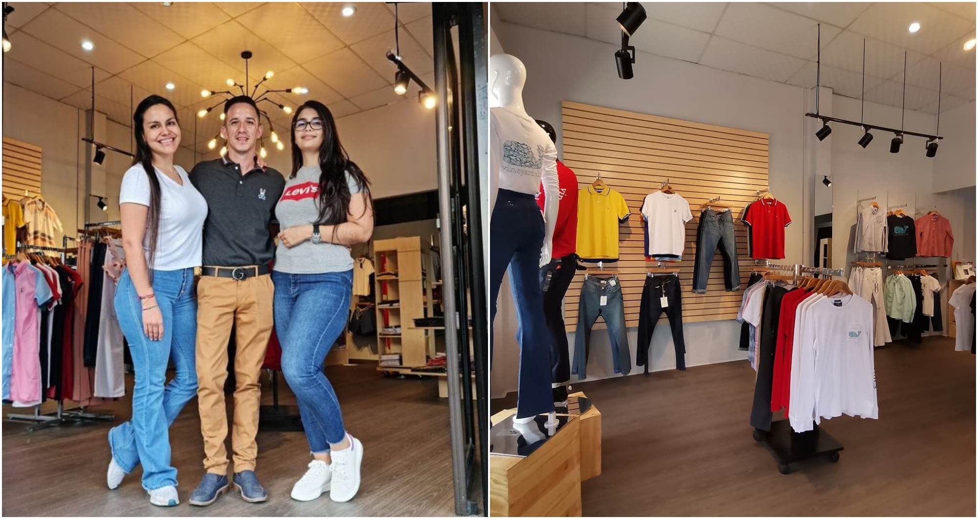 Jóvenes sampedranos emprenden con una tienda de ropa